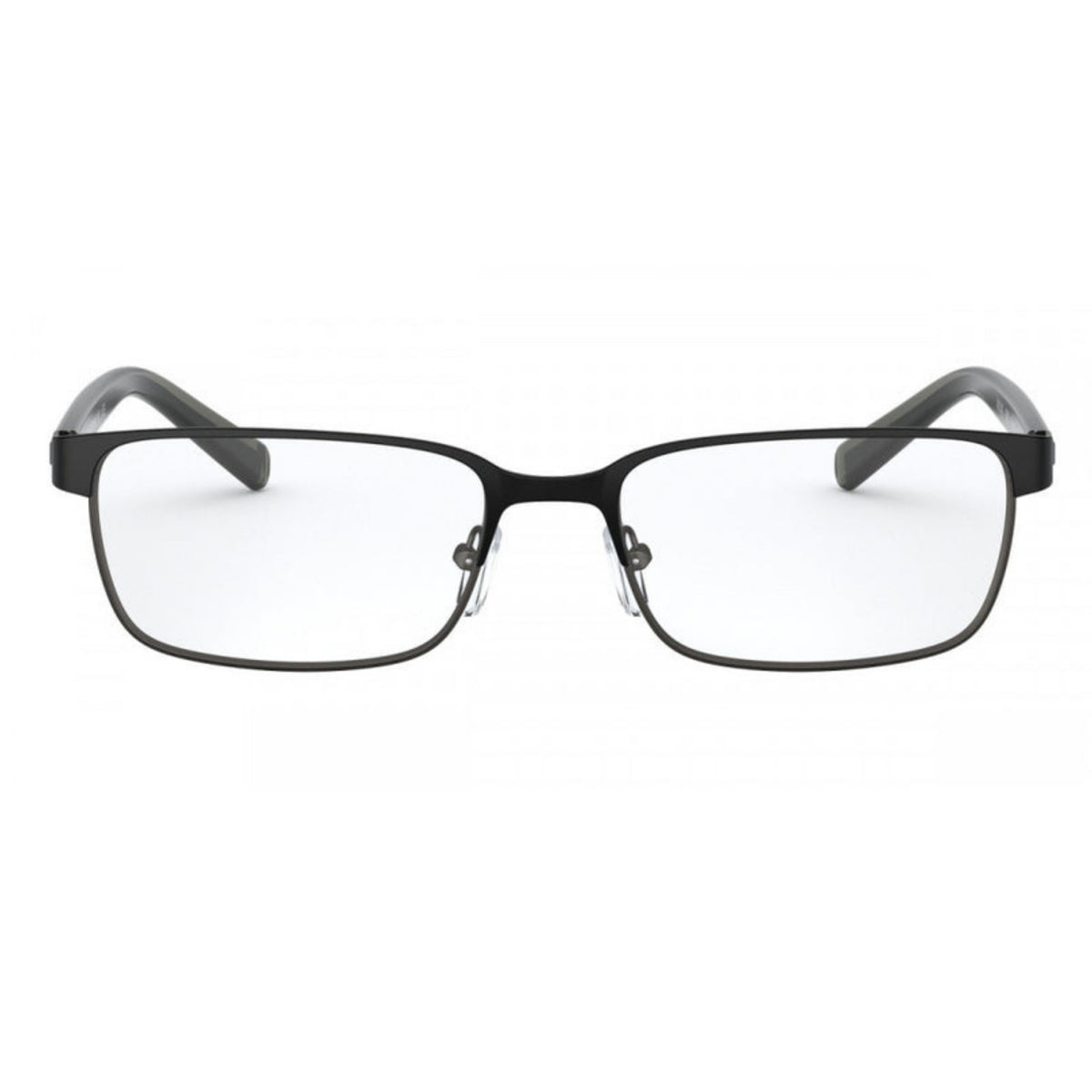 Armani Exchange AX1042 matte black rectangle eyeglasses, full-rim metal frame