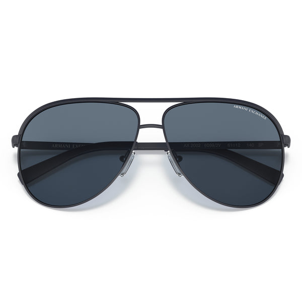 Armani Exchange AX2002 60992V Matte Blue Aviator Sunglasses