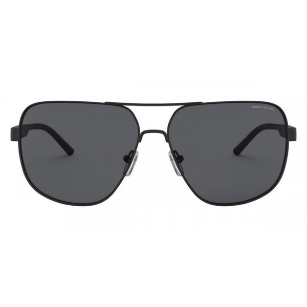 Armani Exchange AX2030S 6063/87 Matte Black Square Sunglasses