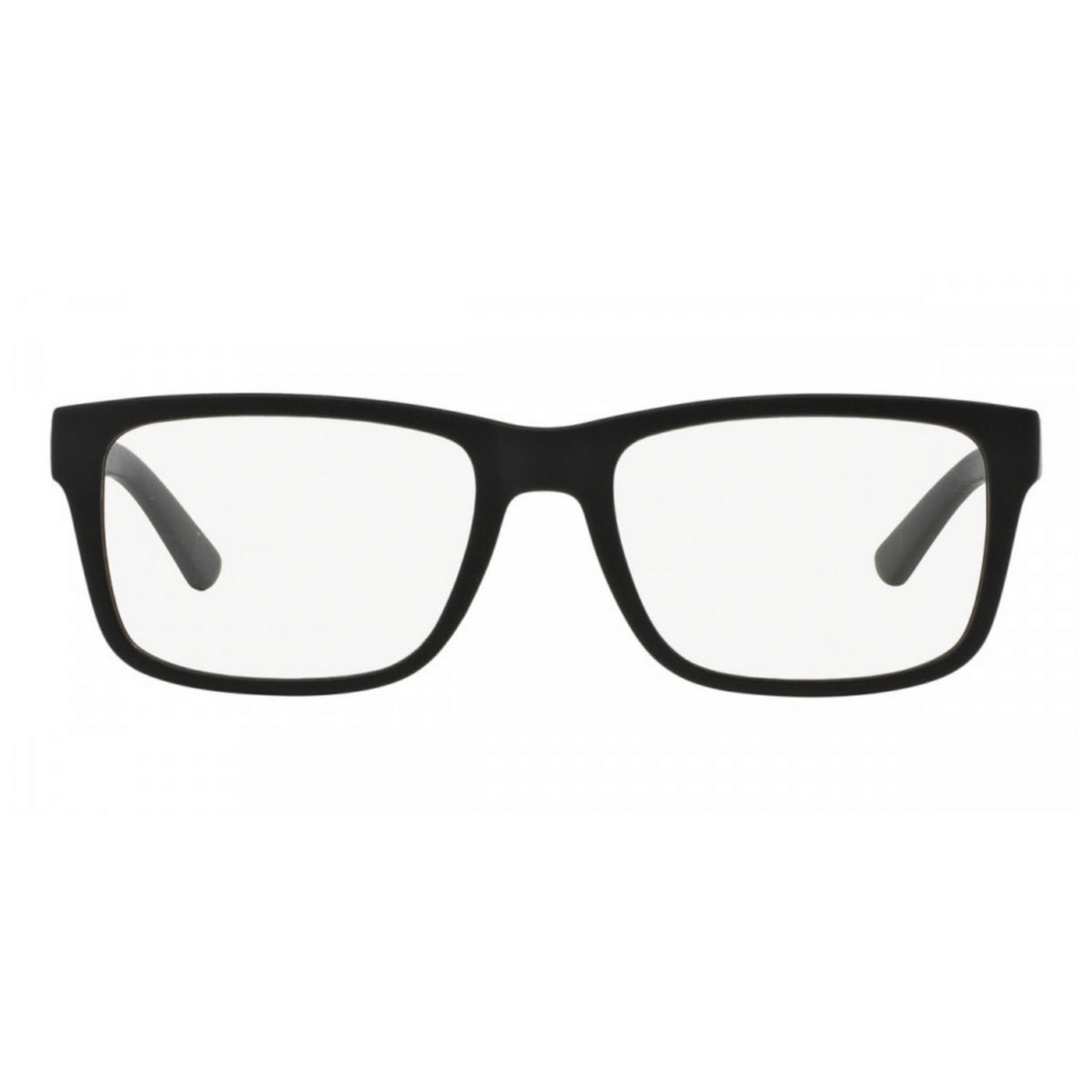 Armani Exchange AX3016 matte black square eyeglasses, full-rim plastic frame
