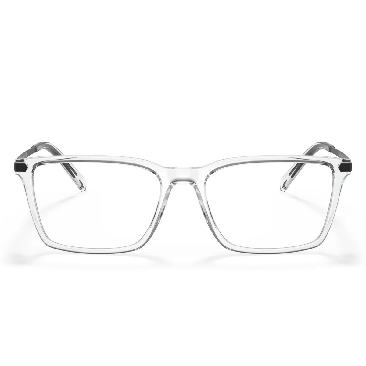 Armani Exchange AX3077 crystal rectangle eyeglasses, full-rim plastic frame
