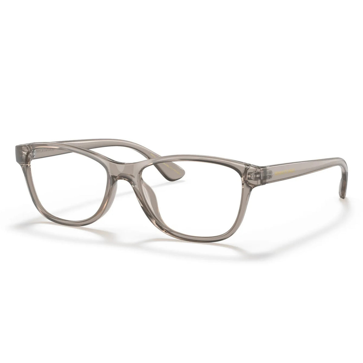 Armani Exchange AX3082U transparent tundra cat-eye eyeglasses with metal and plastic frame