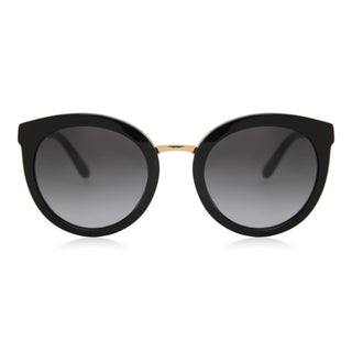 Dolce & Gabbana DG4268 501/8G Black Oval Sunglasses