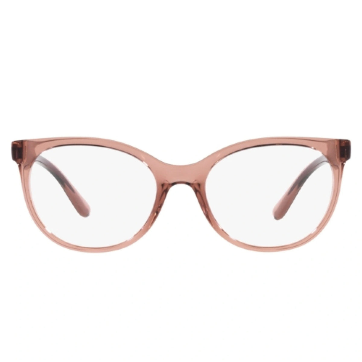 Dolce & Gabbana DG5084 transparent pink cat-eye eyeglasses, full-rim plastic frame