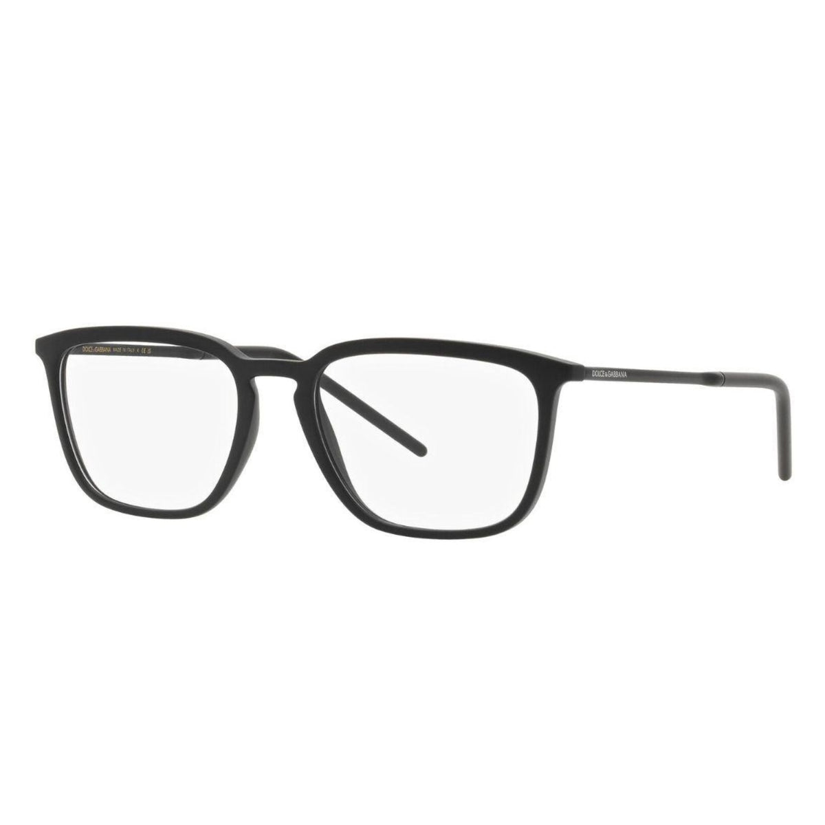 Dolce & Gabbana DG5098 matte black wayfarer eyeglasses with metal and plastic frame