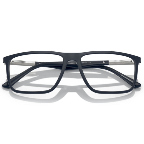 Emporio Armani EA3221 5088 Matte Blue Rectangle Eyeglasses