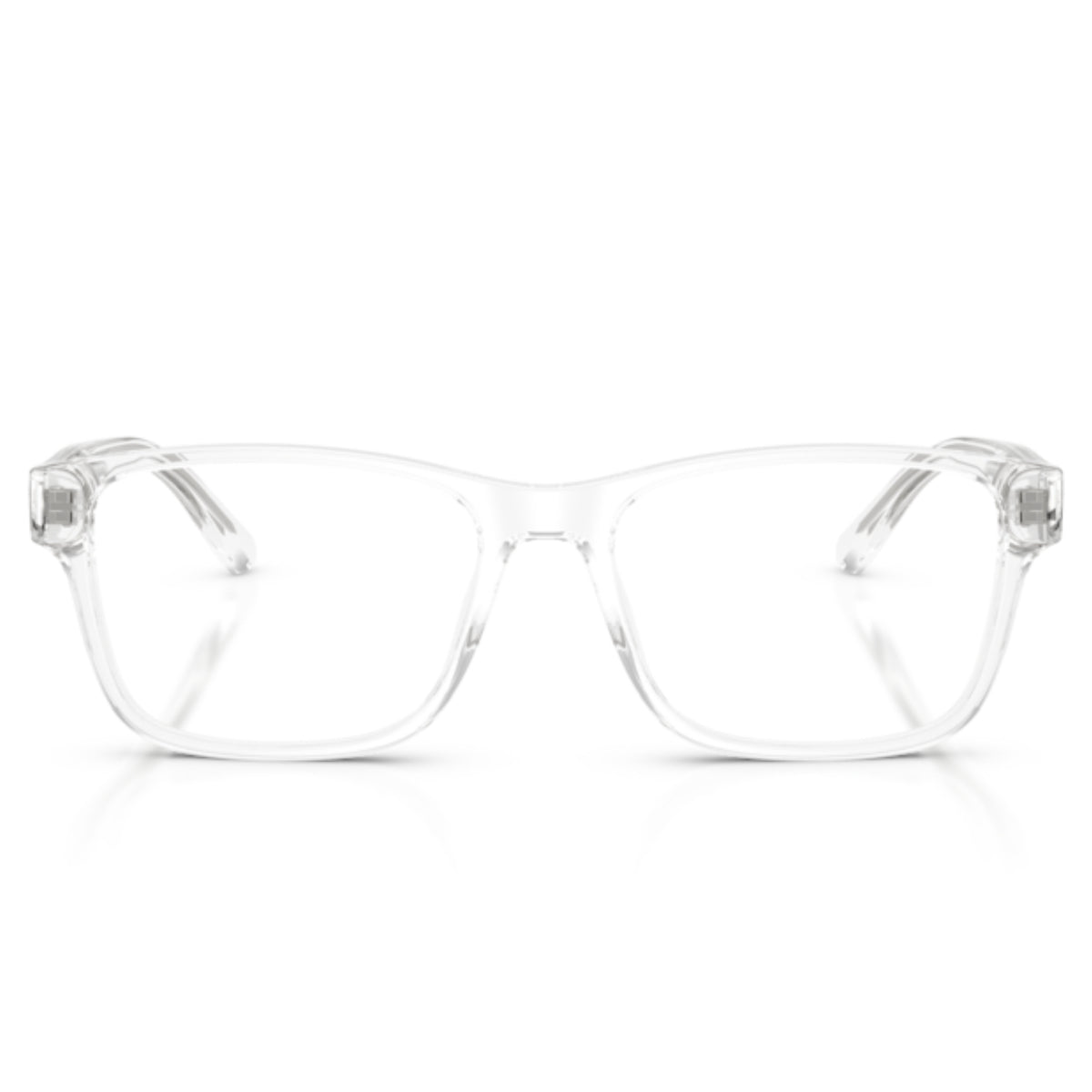 Emporio Armani EA3239 shiny crystal rectangle eyeglasses, full-rim acetate frame