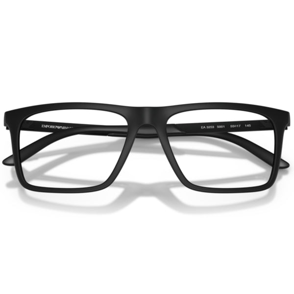 Emporio Armani EA3253 5001 Matte Black Square Eyeglasses