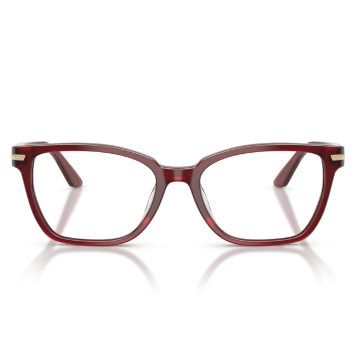 Emporio Armani EA3282BU shiny bordeaux cat-eye eyeglasses, full-rim acetate frame
