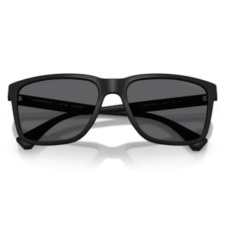 Emporio Armani EA4047 5063/81 Rubber Black Square Sunglasses