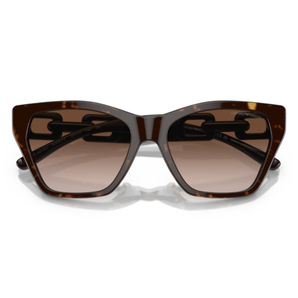 Emporio Armani EA4203U 5026/13 Shiny Havana Cat Eye Sunglasses