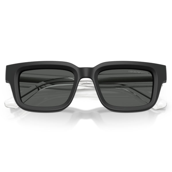 Emporio Armani EA4270 5001/87 Matte Black Geometric Sunglasses