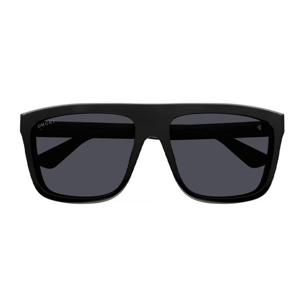 Gucci GG0748S 001 Black Rectangle Sunglasses