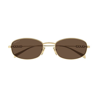Gucci GG1940S 002 Gold Oval Sunglasses