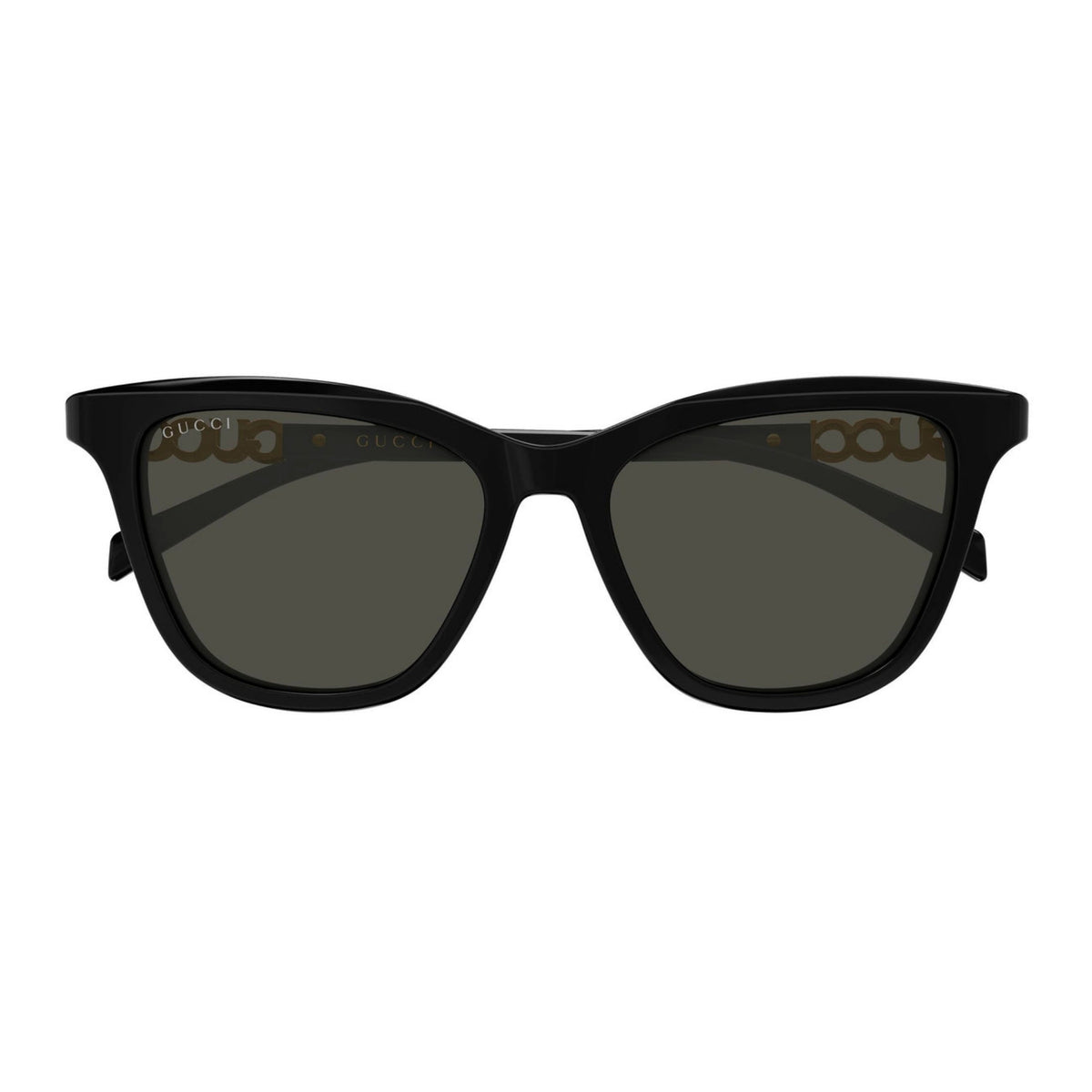 Gucci GG2032S black cat-eye sunglasses, full-rim acetate and metal frame