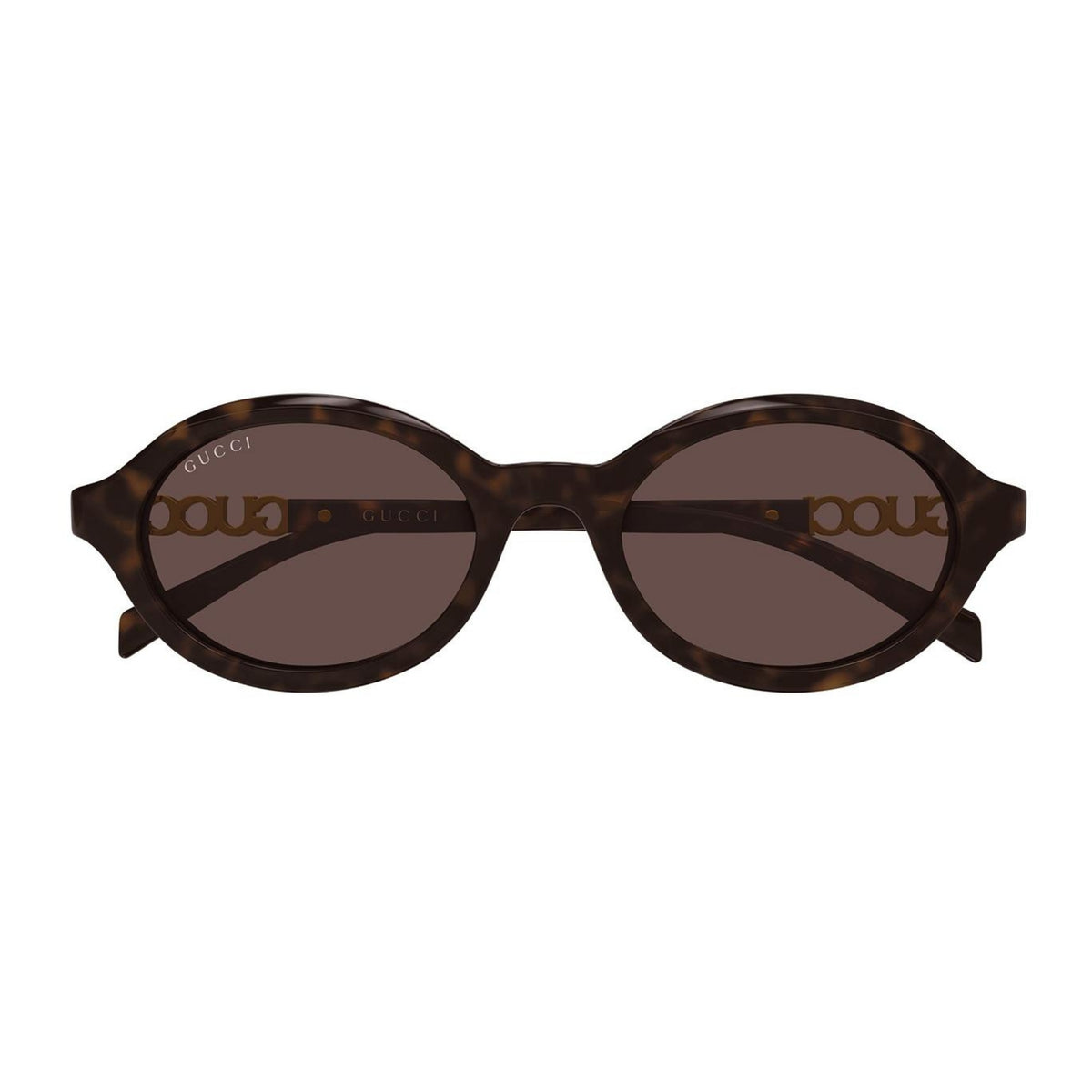 Gucci GG2153S havana oval sunglasses, full-rim acetate frame