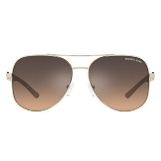 Michael Kors MK1121 1014K0 Light Gold Aviator Sunglasses