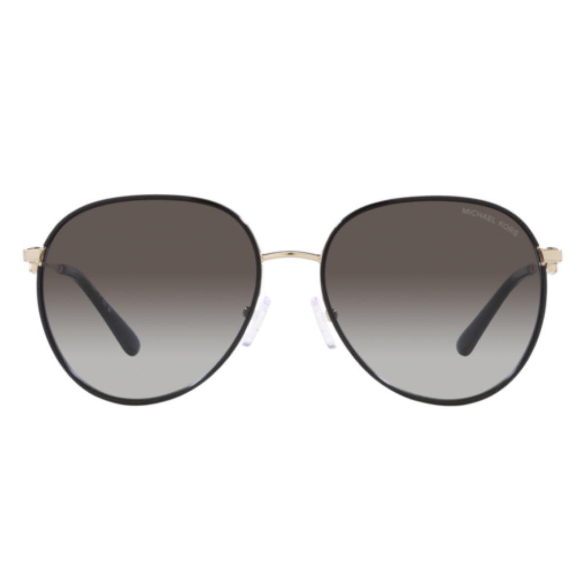 Michael Kors MK1128J light gold / black aviator sunglasses, full-rim metal frame