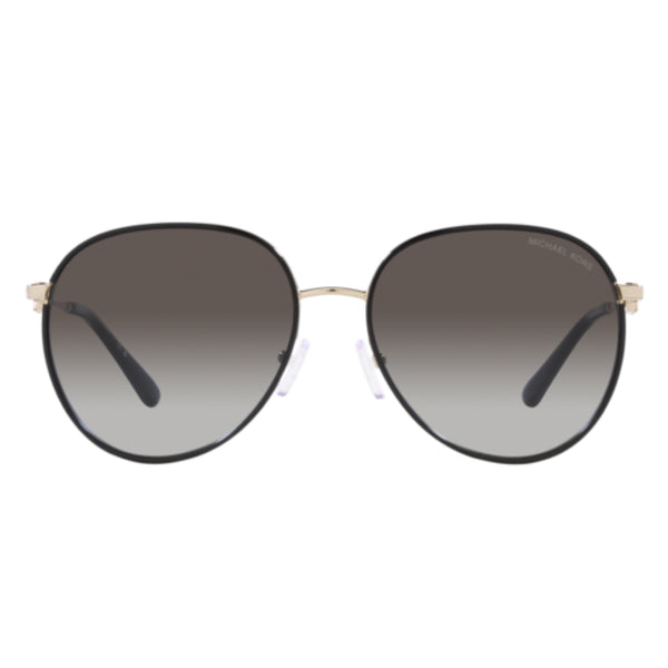 Michael Kors MK1128J 10148G Light Gold / Black Aviator Sunglasses