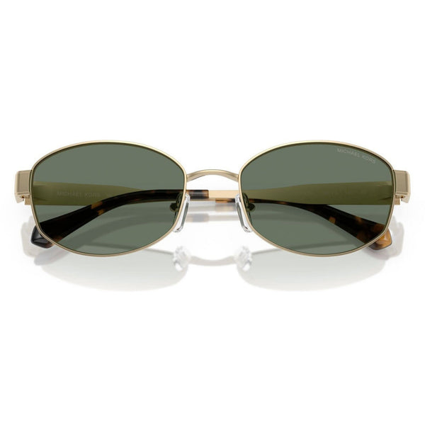 Michael Kors MK1161 10143H Light Gold Oval Sunglasses