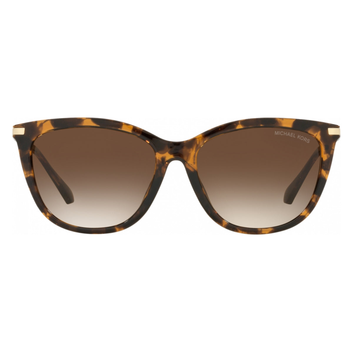 Michael Kors MK2150U dark tortoise cat-eye sunglasses, full-rim plastic and metal frame