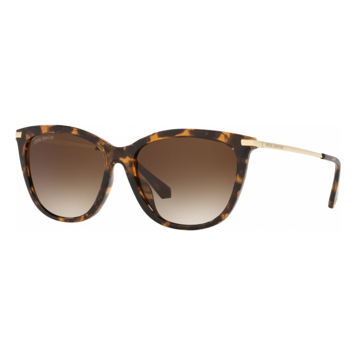 Michael Kors MK2150U dark tortoise cat-eye sunglasses with brown lenses