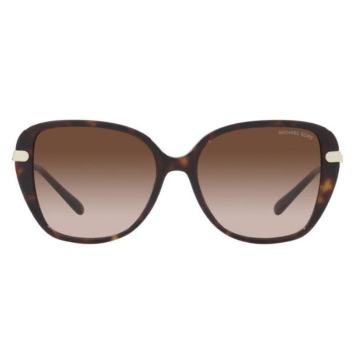 Michael Kors MK2185BU dark tortoise square sunglasses, full-rim acetate and metal frame