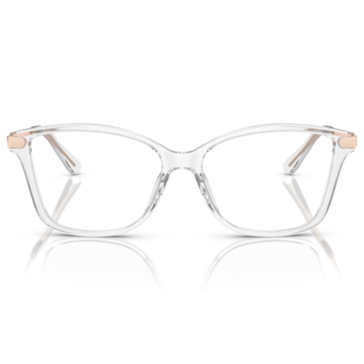 Michael Kors MK4105BU transparent clear cat-eye eyeglasses, full-rim acetate and metal frame
