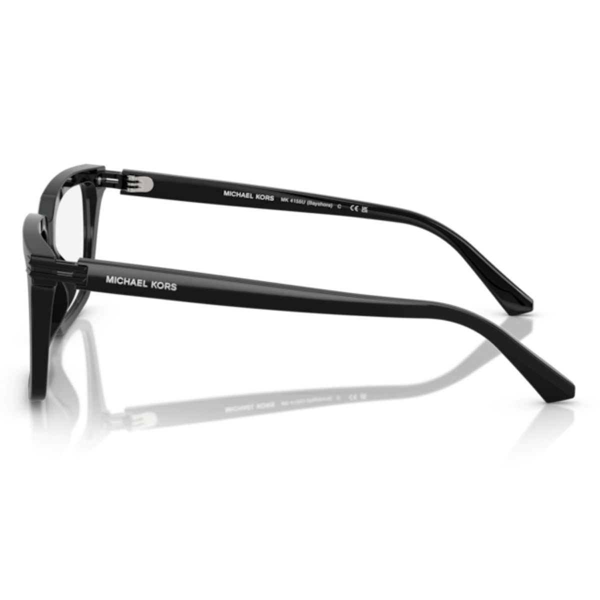 Michael Kors MK4155U black square eyeglasses, side view of the temple