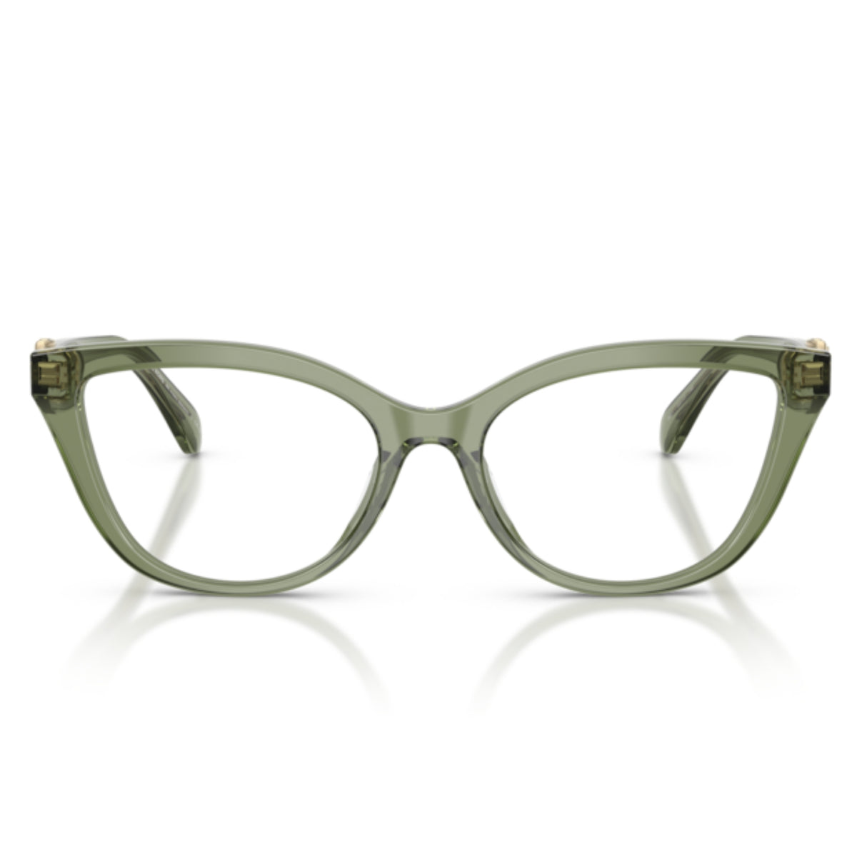Michael Kors MK4164U green transparent cat-eye eyeglasses, full-rim acetate frame