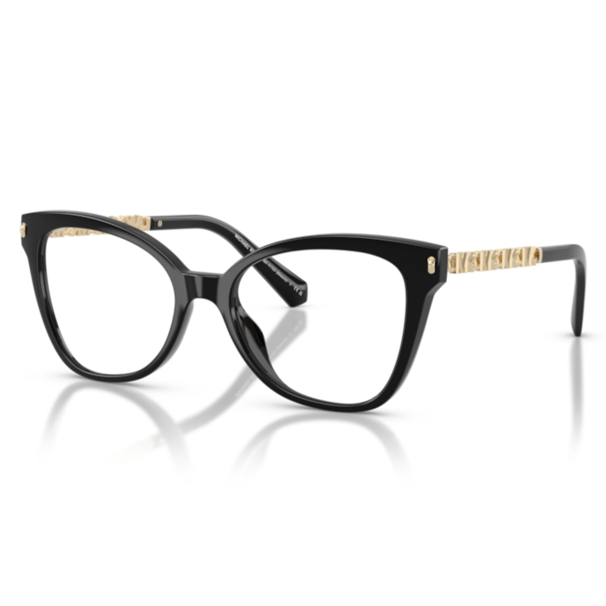 Michael Kors MK4170U black cat-eye eyeglasses with plastic and metal frame