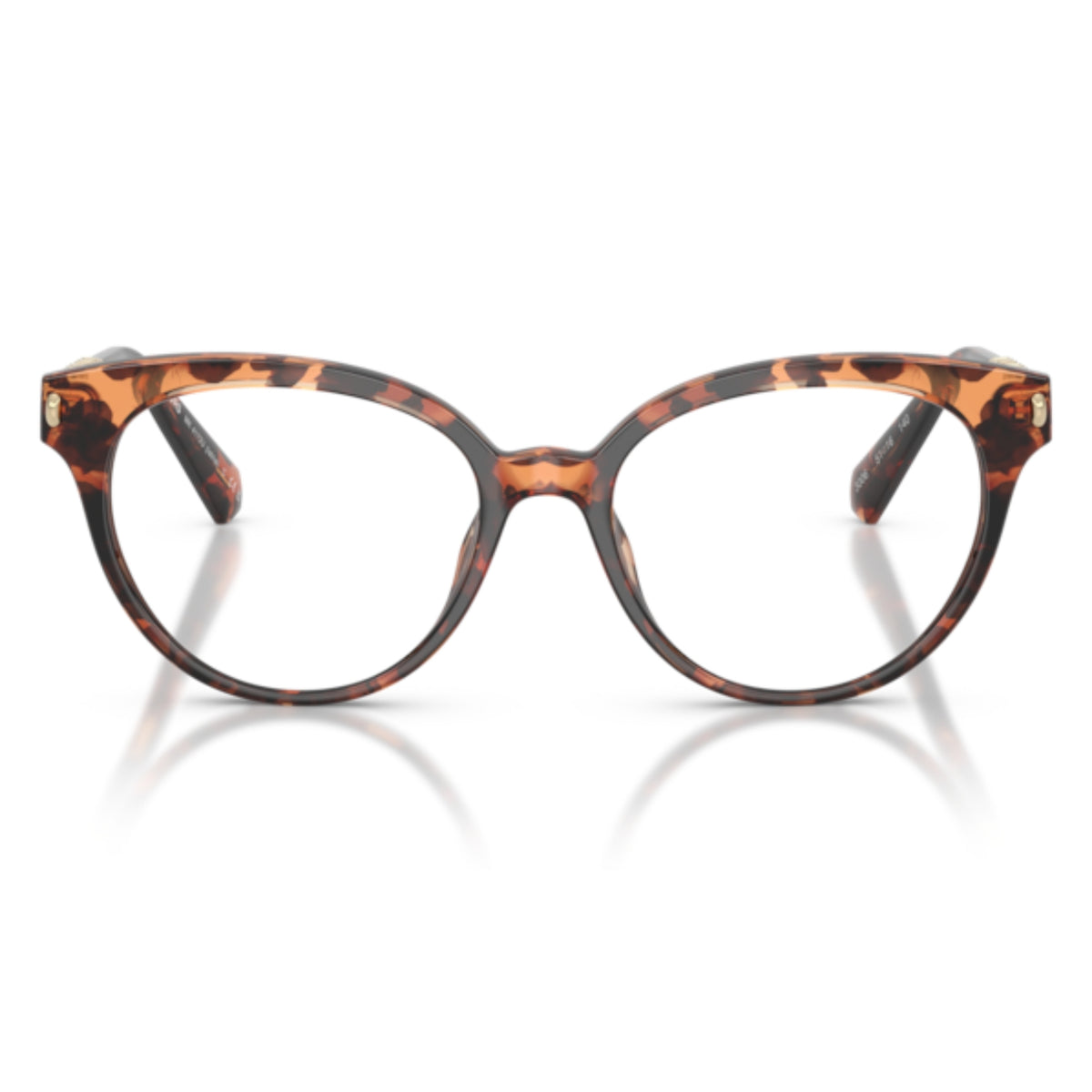 Michael Kors MK4172U dark tortoise round eyeglasses, full-rim plastic and metal frame