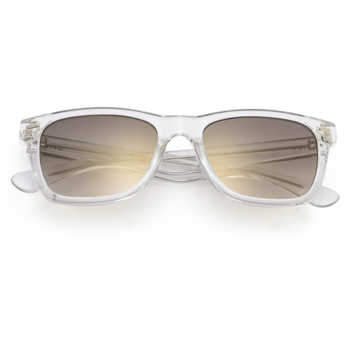 Opium OP10143 crystal wayfarer sunglasses, front view with the temples folded