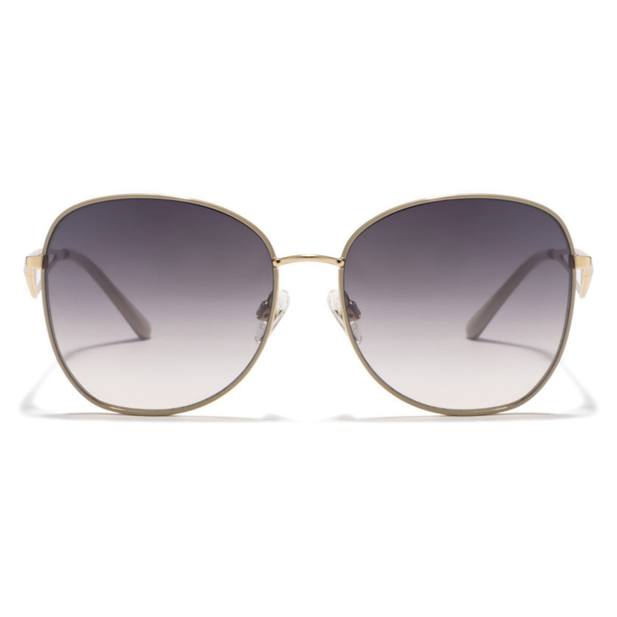 Opium OP10189 gold oval sunglasses with grey lenses