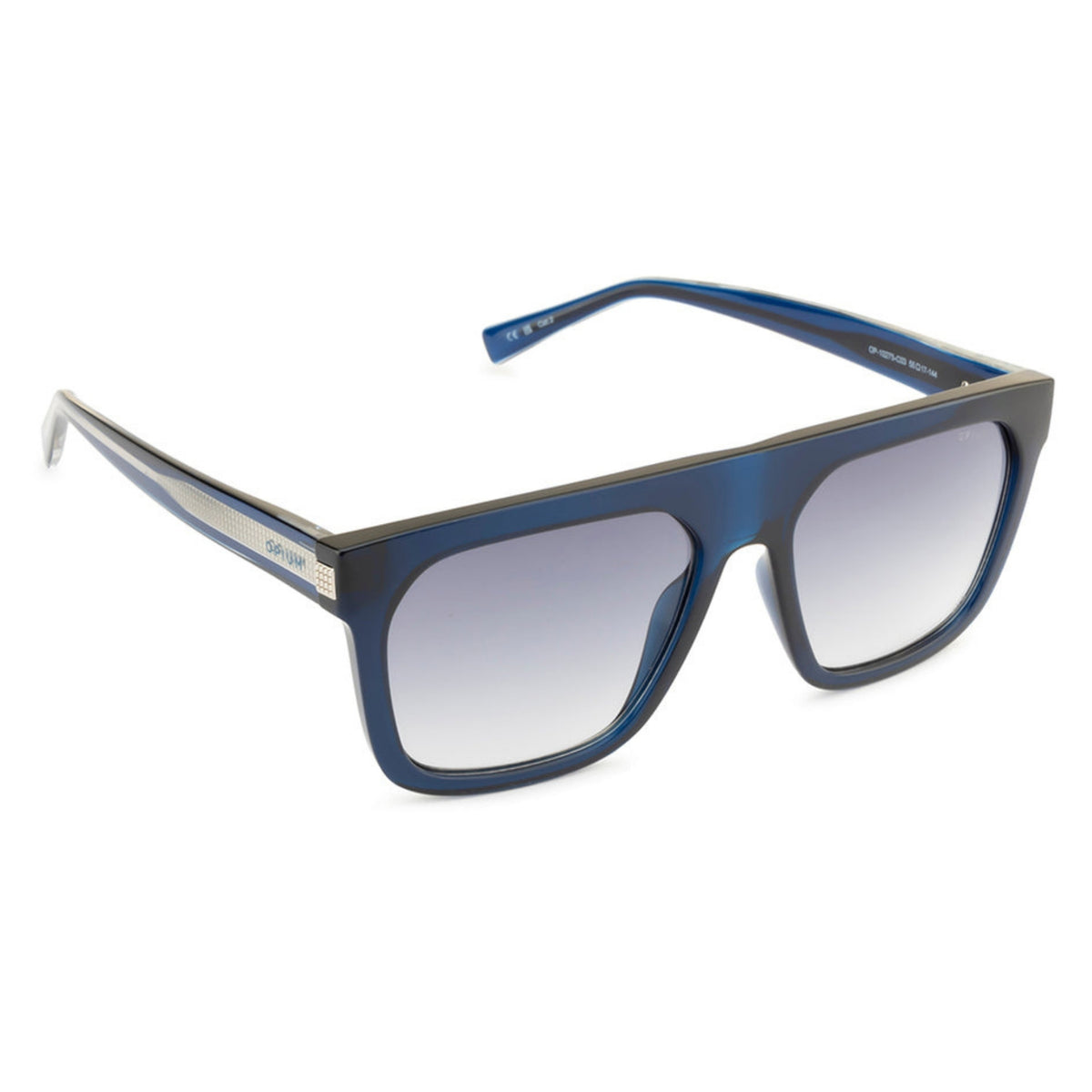 Opium OP10275 blue wayfarer sunglasses with grey lenses