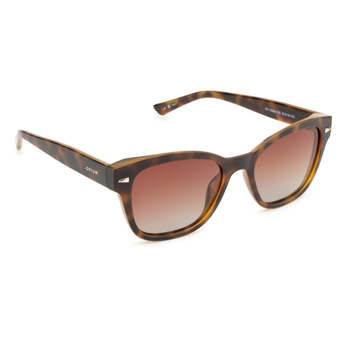 Opium OP10298 brown wayfarer sunglasses with brown lenses