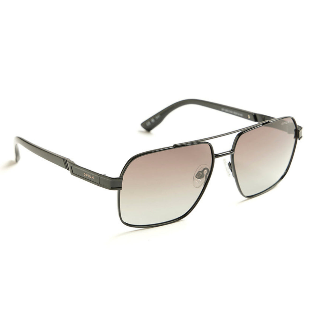 Opium OP10301 black aviator sunglasses with grey lenses