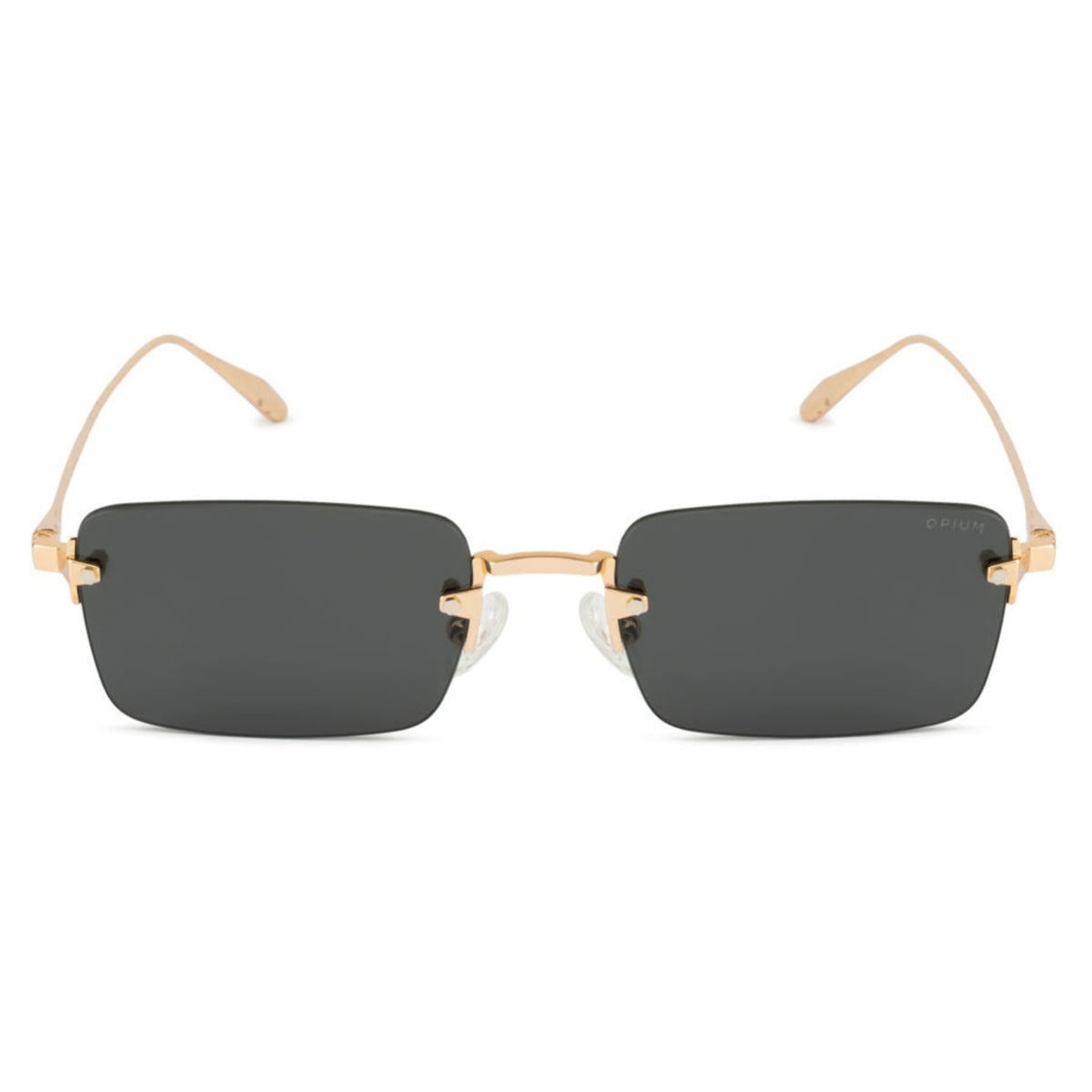 Opium OP10374 gold rimless sunglasses, metal frame