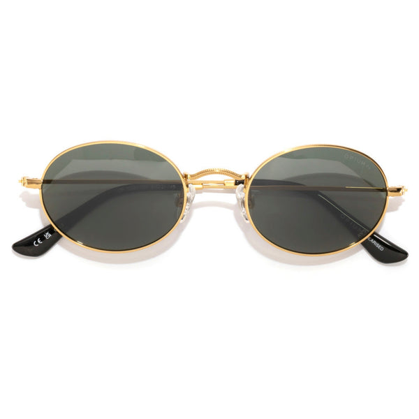 Opium OP10384 C01 Gold Oval Sunglasses