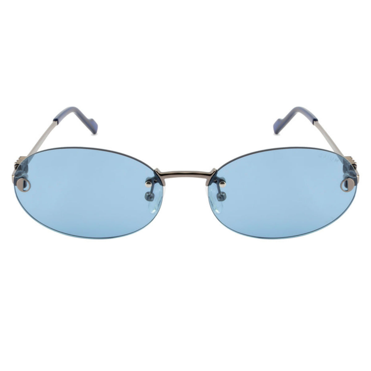 Opium OP10401 gunmetal rimless sunglasses, metal frame