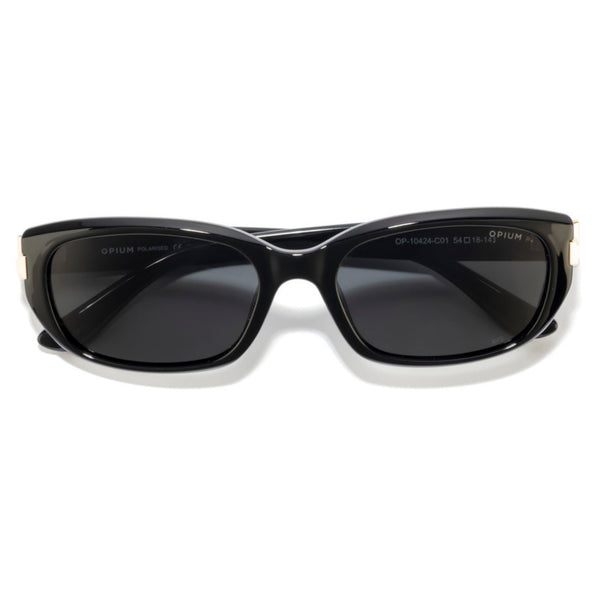 Opium OP10424 C01 Black Cat Eye Sunglasses