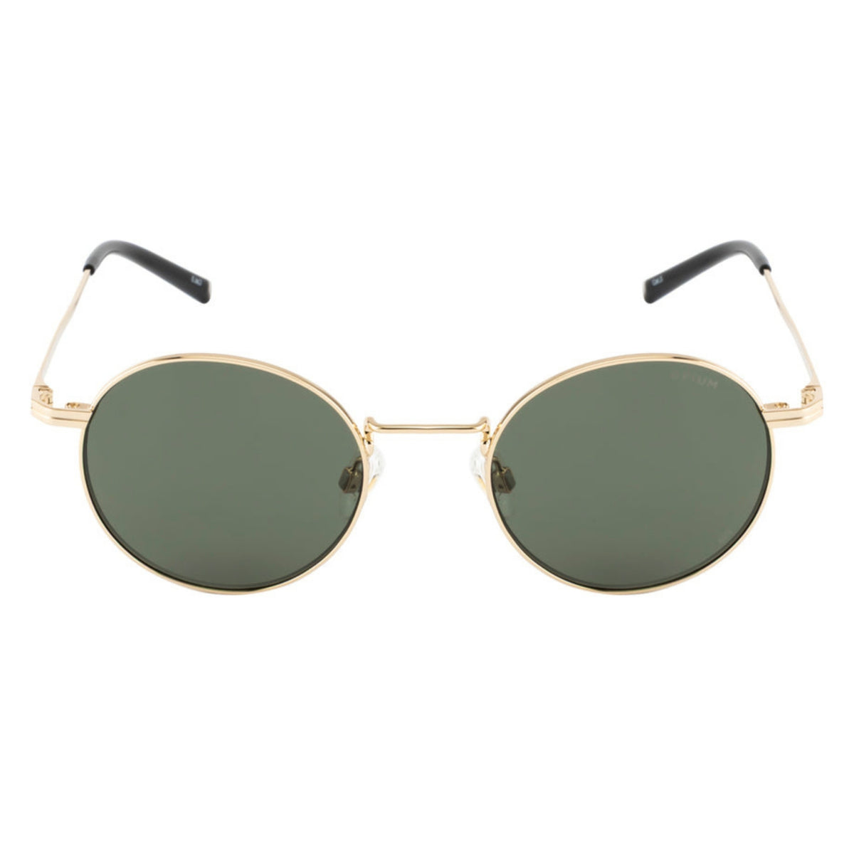 Opium OP10429 gold round sunglasses, full-rim metal frame