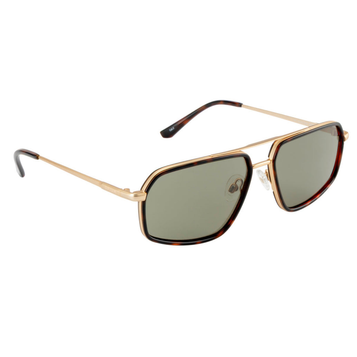 Opium OP10433 gold aviator sunglasses with green lenses