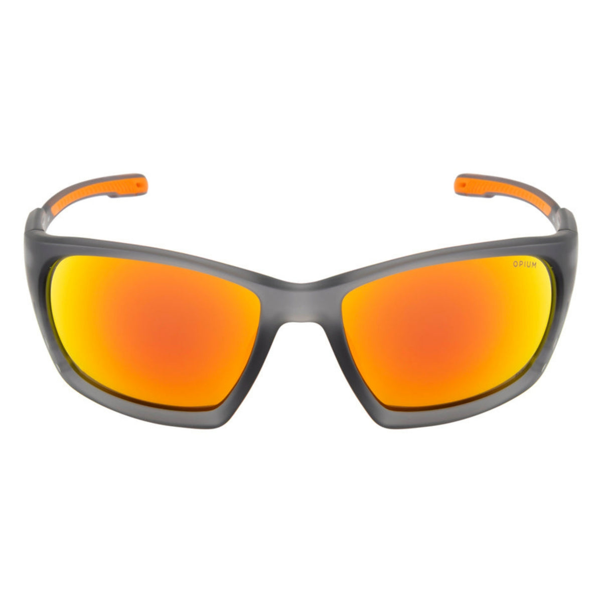 Opium OP10441 grey sports sunglasses, full-rim plastic frame