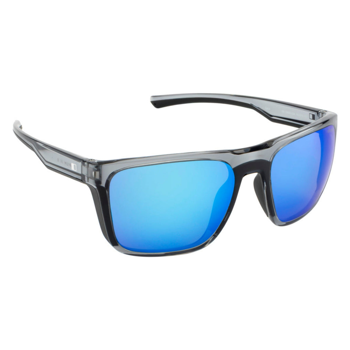 Opium OP10443 grey sports sunglasses with blue lenses