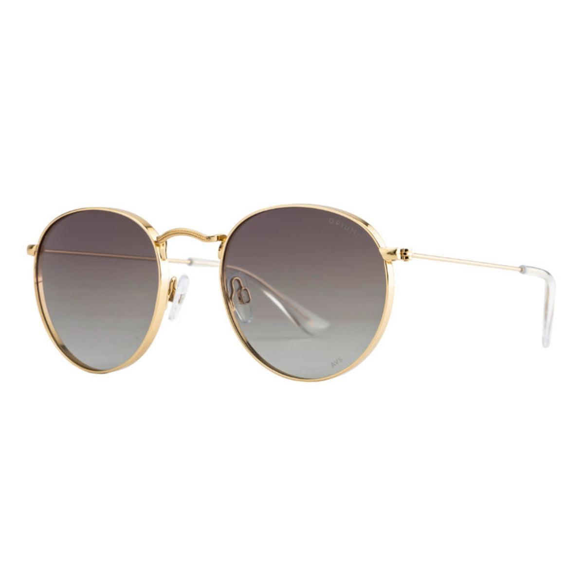 Opium OP1857 gold round sunglasses with green lenses