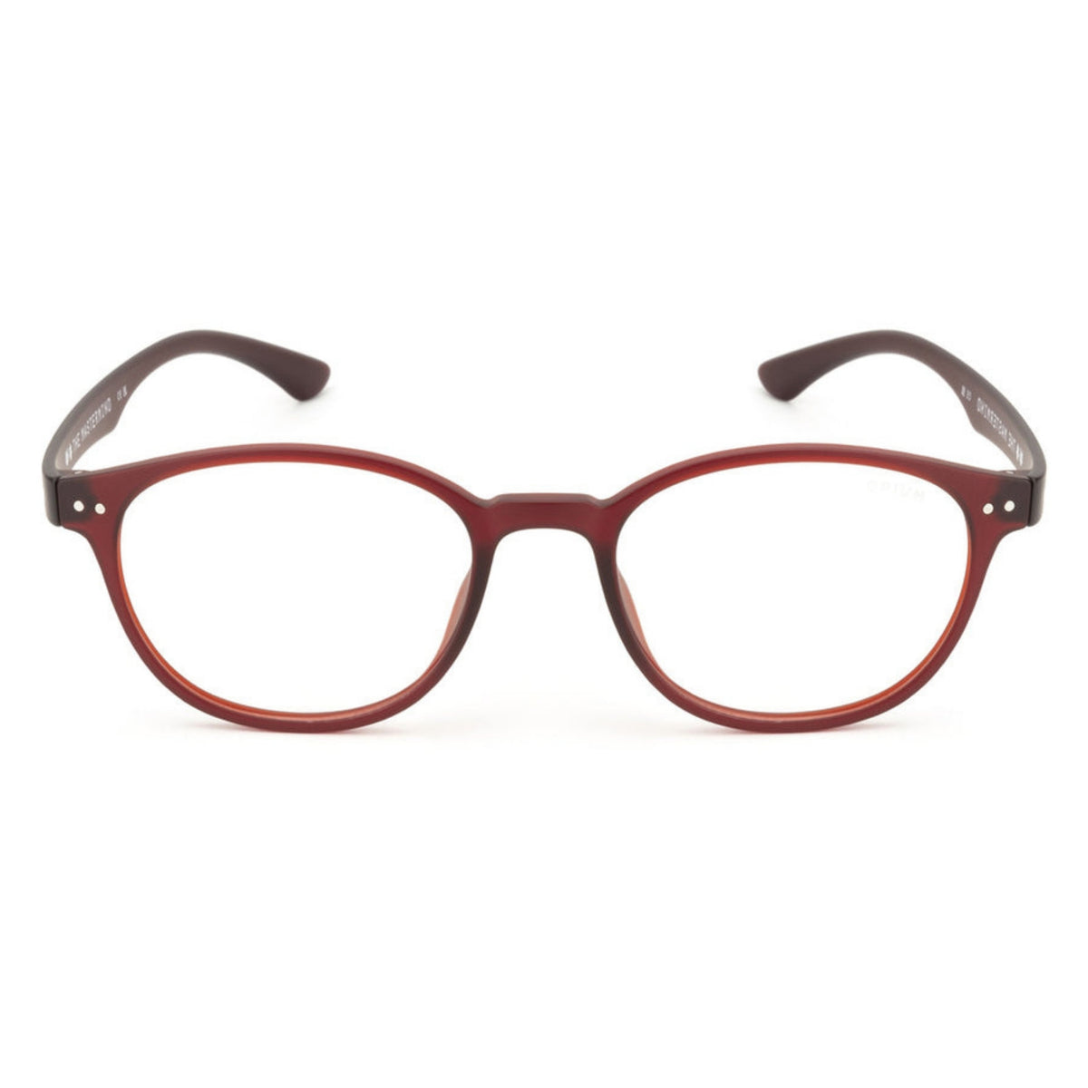 Opium OP2694 brown round eyeglasses, full-rim lightweight frame