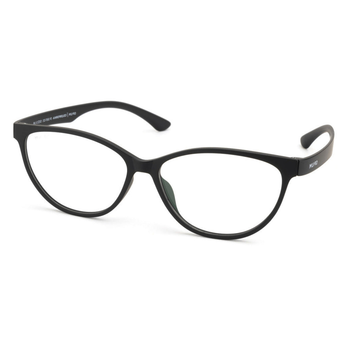 Opium OP2697 black cat-eye eyeglasses with lightweight frame