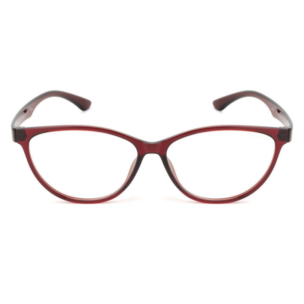 Opium OP2697 brown cat-eye eyeglasses, full-rim lightweight frame