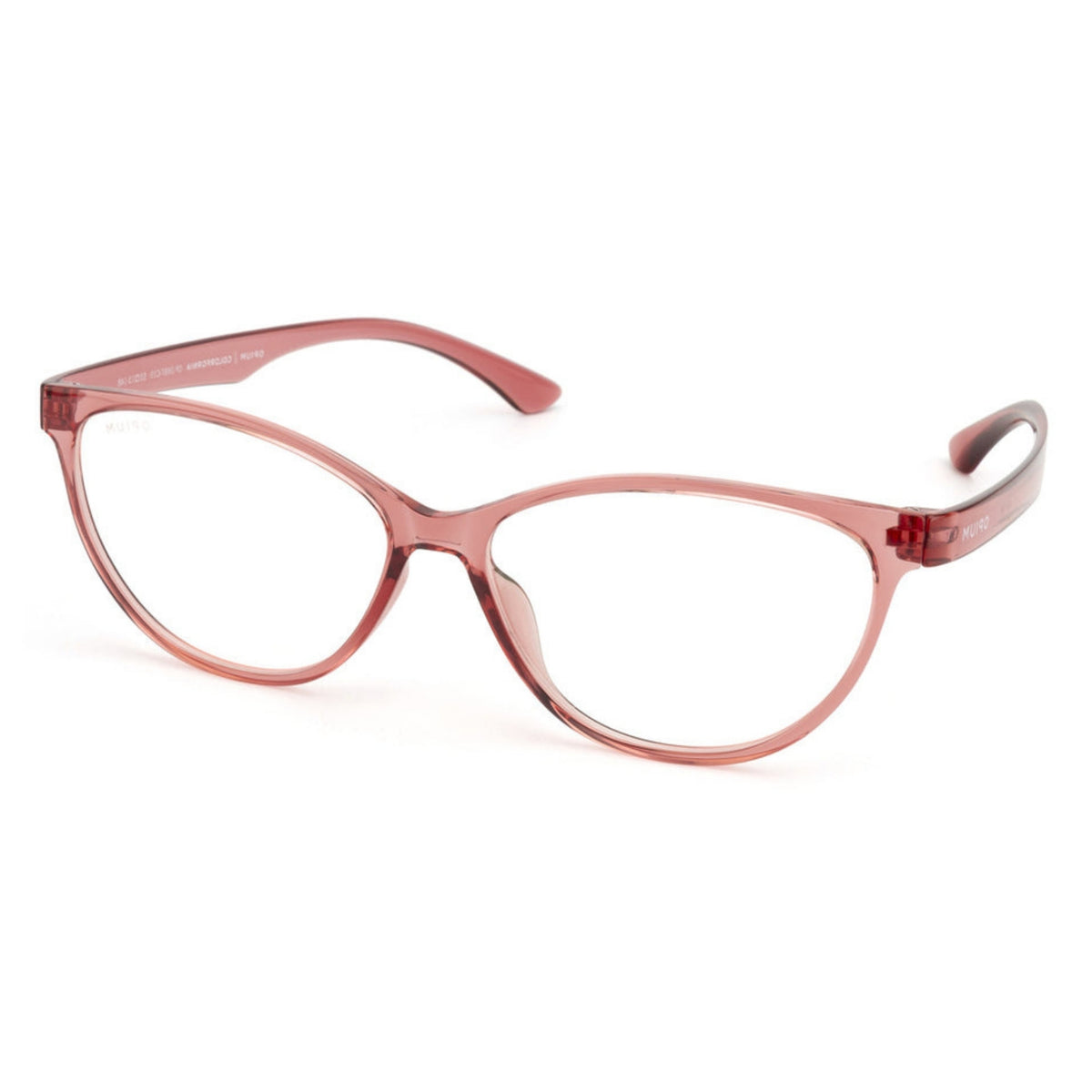 Opium OP2697 pink cat-eye eyeglasses with lightweight frame